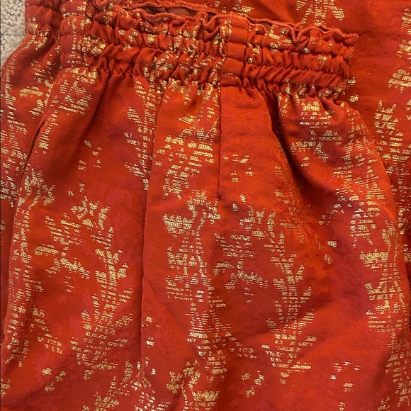 Forte Forte Orange Floral Print Pants with gold thread - Picture 5 of 5